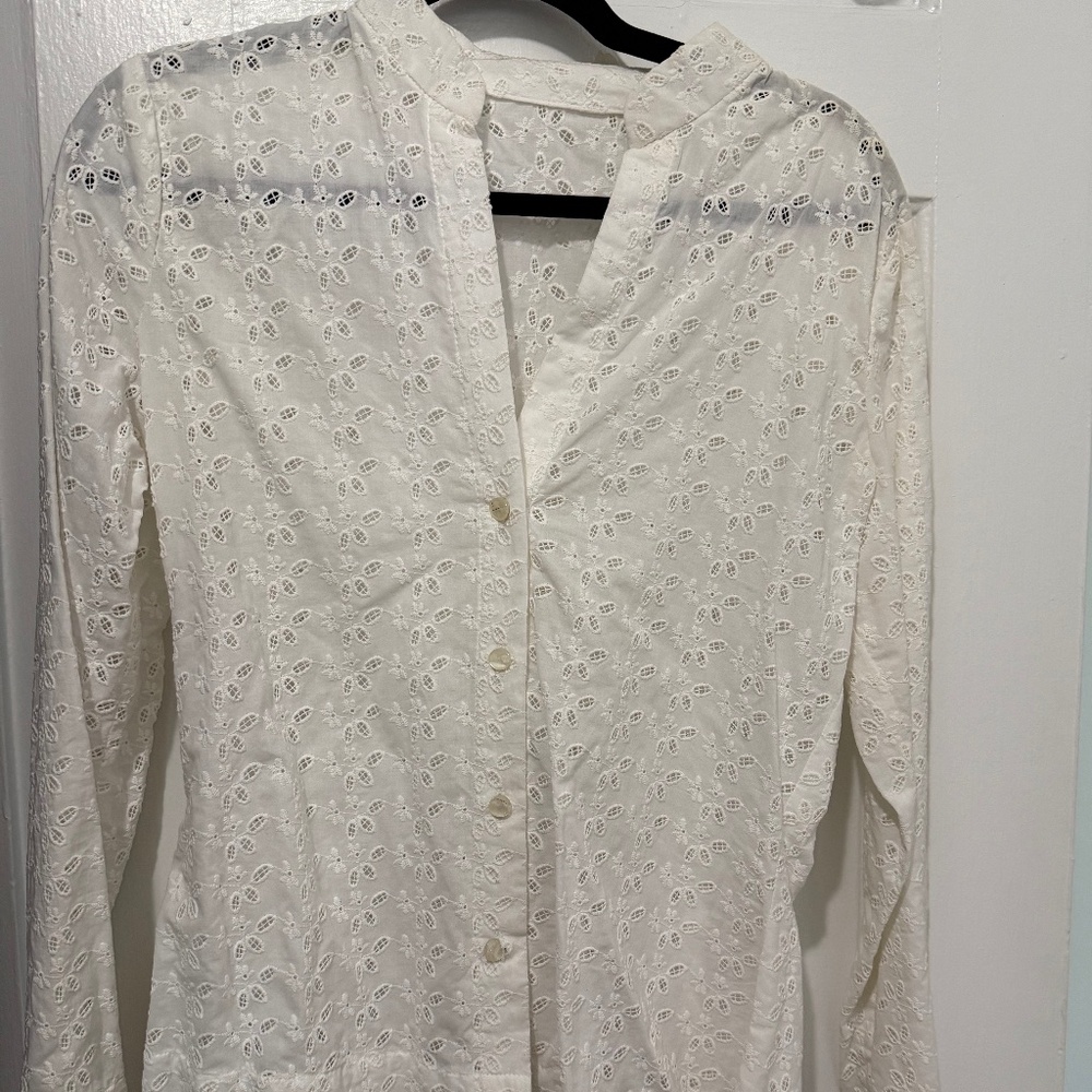 Tailored crochet women shirt